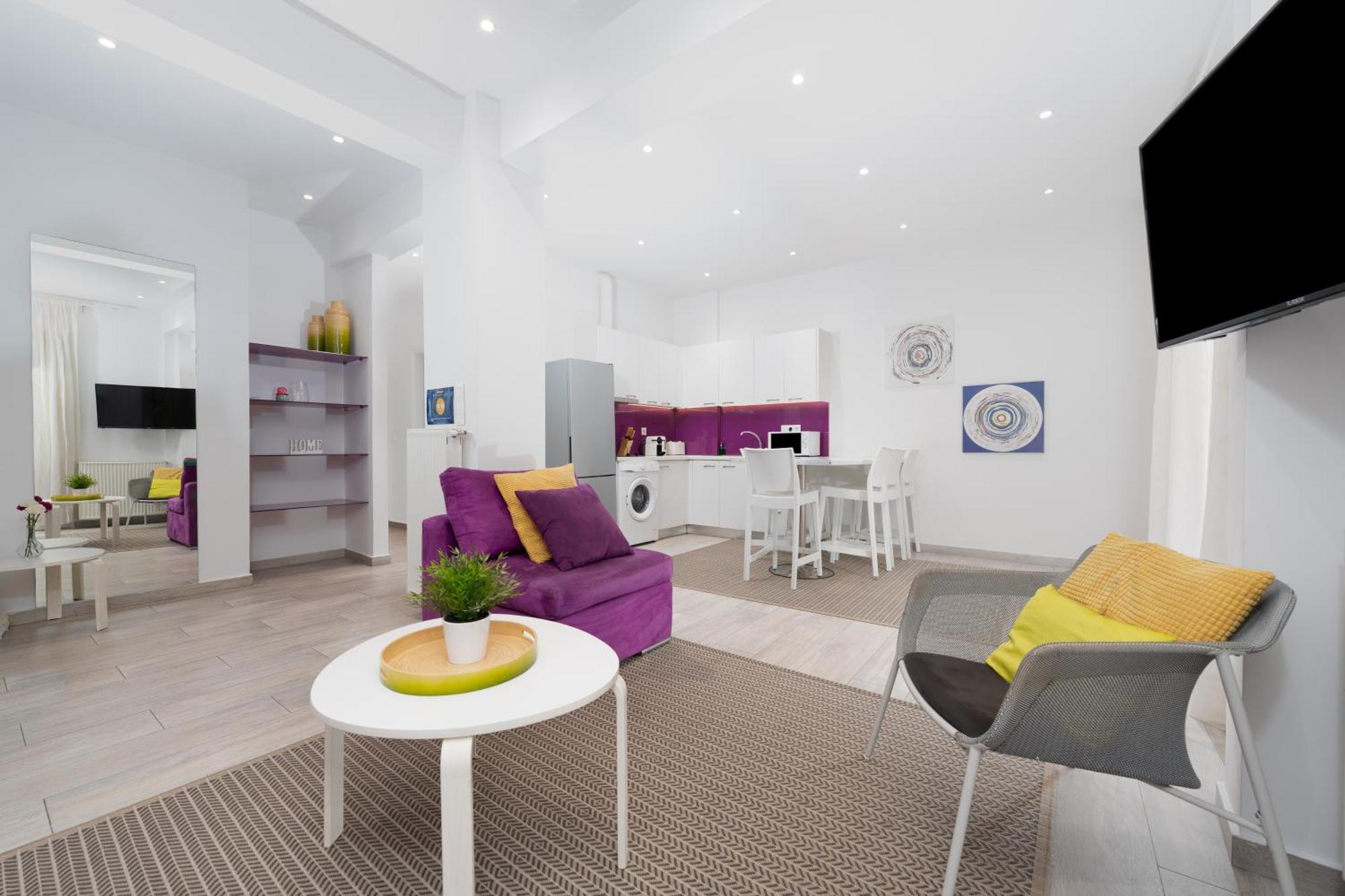 Spacious Modern Apartment In Athens Near Metro Екстериор снимка